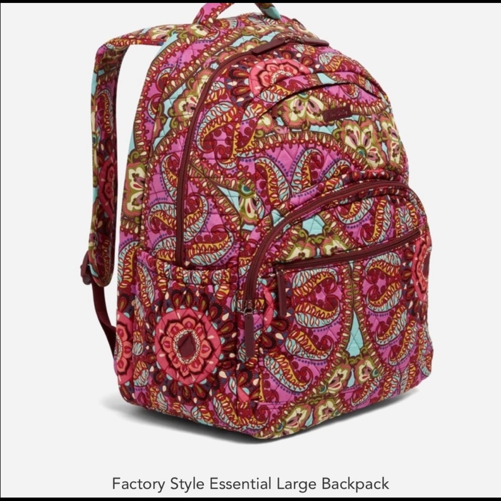 NWT Vera Bradley Large Essential Backpack - Resort Medallion